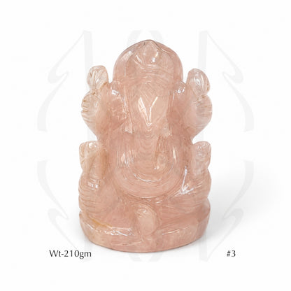 Rose Quartz Ganesha