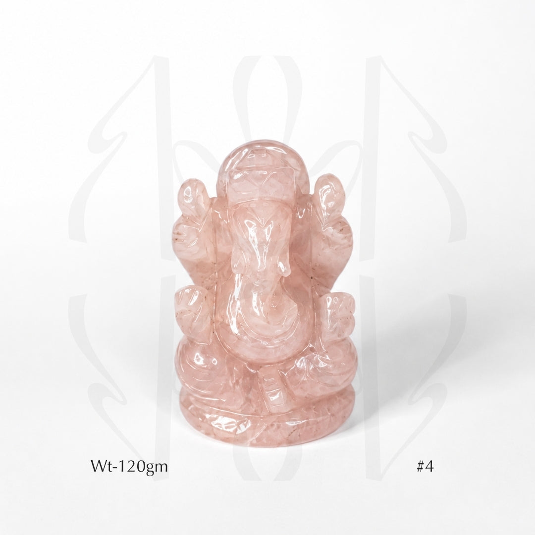 Rose Quartz Ganesha