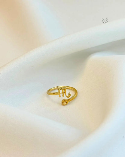 Scorpio – Citrine Zodiac Ring 