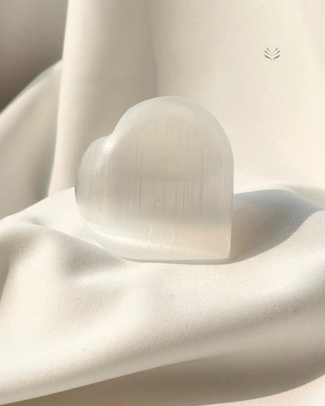 Selenite Heart 