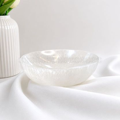 Celestial Aura Selenite Bowl Regular