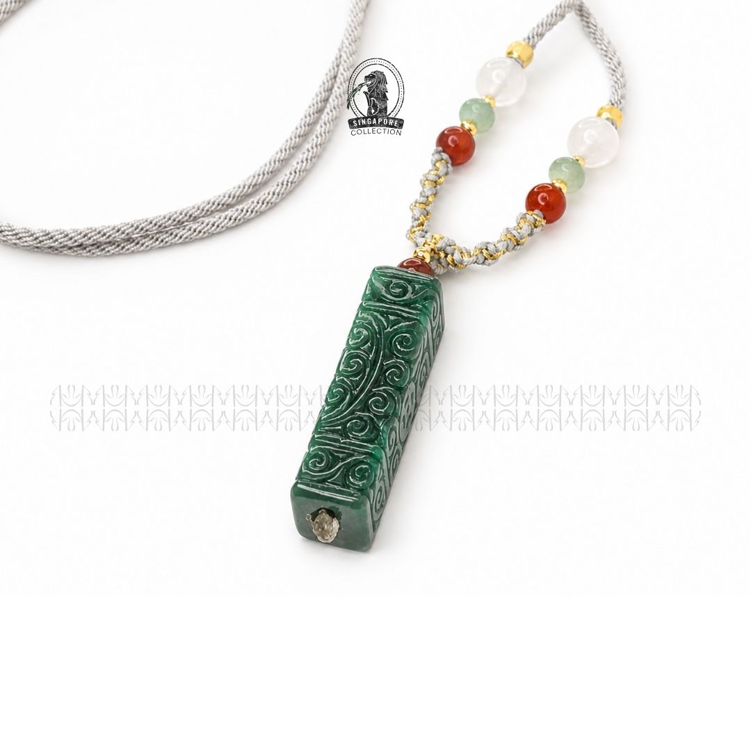 Sheng Jade Talisman of Growth Pendant