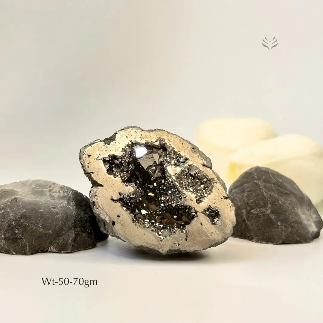 Silver Pyrite Geode for Relationships & Commitment  Geode