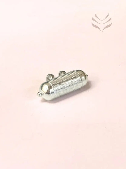 Light-Coded Silver Taviz closed view