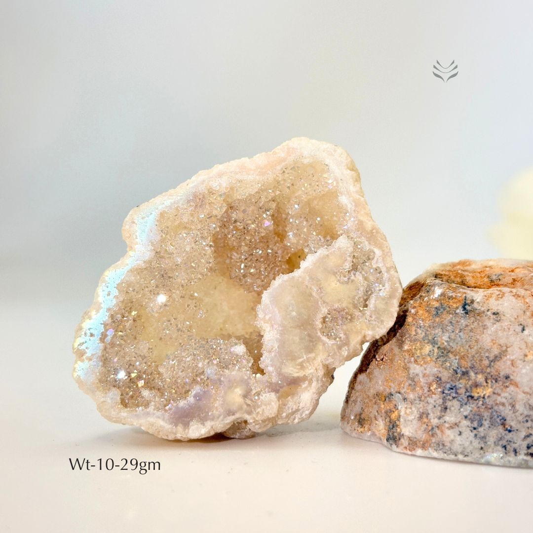 Emotional Healing Moonlight Geode for Health & Wellness