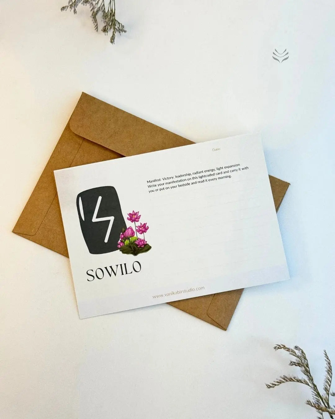 Sowilo- For Success and Prosperity (Rune Manifestation Card) 