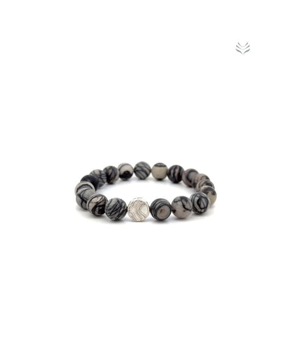 Risk Protector Spider Web Jasper Bracelet 