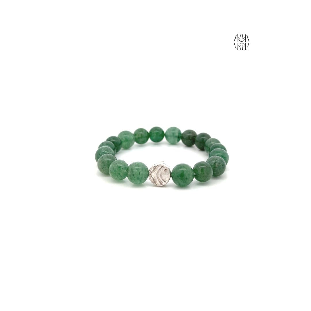 Green Strawberry Quartz Bracelet 