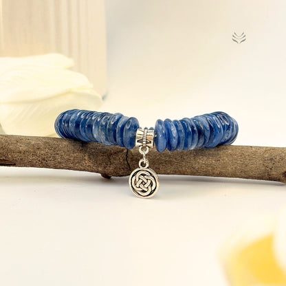 Take The Lead Kyanite Disc Bracelet 10mm