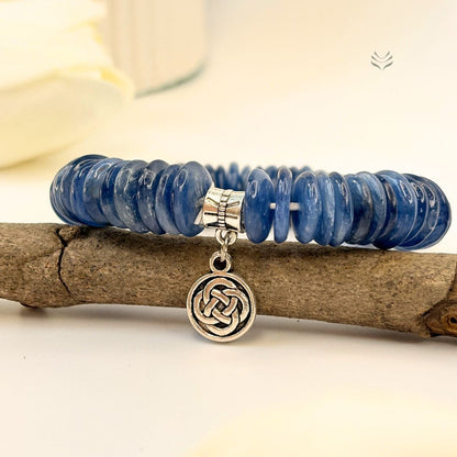 Take The Lead Kyanite Disc Bracelet 10mm
