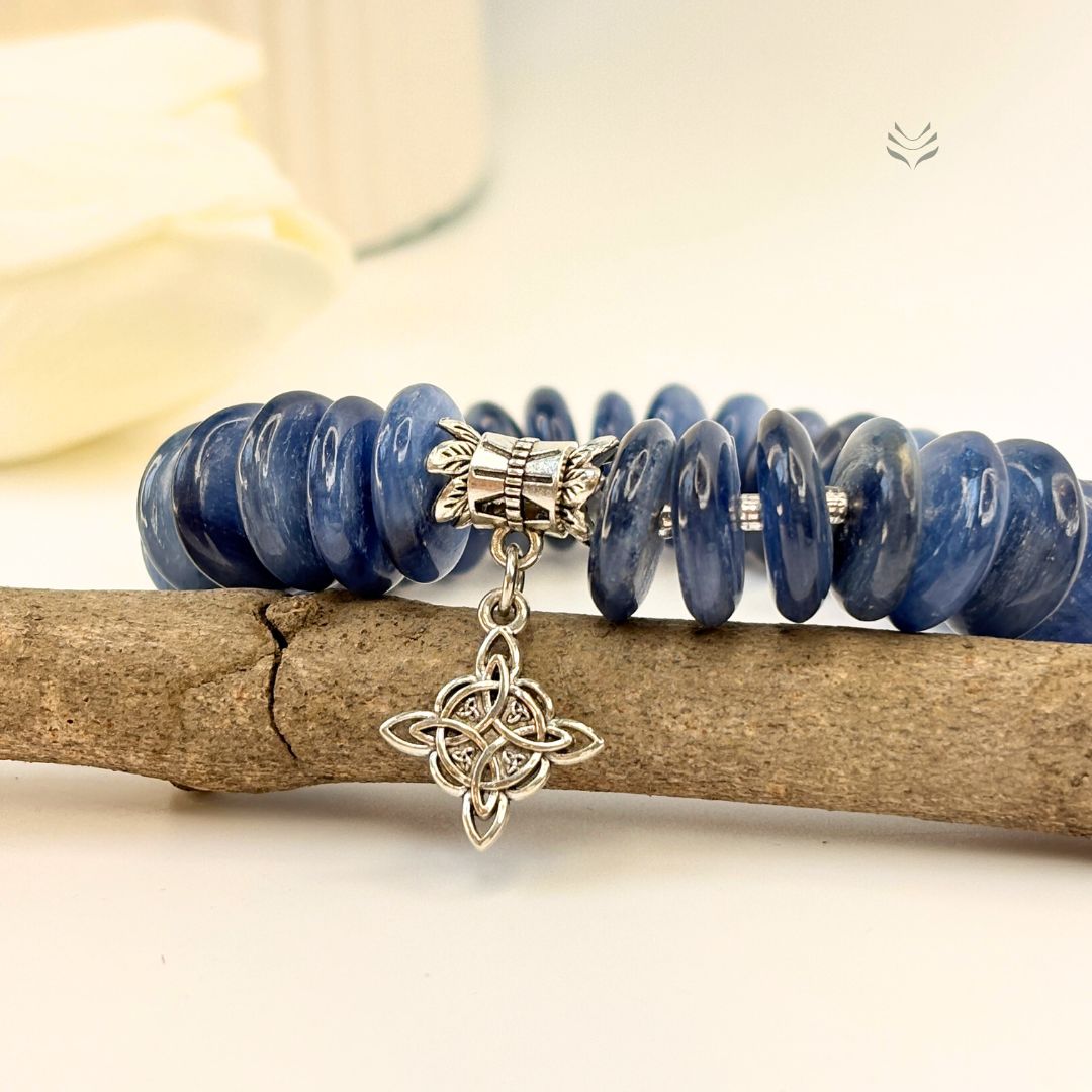 Take The Lead Kyanite Disc Bracelet 12mm