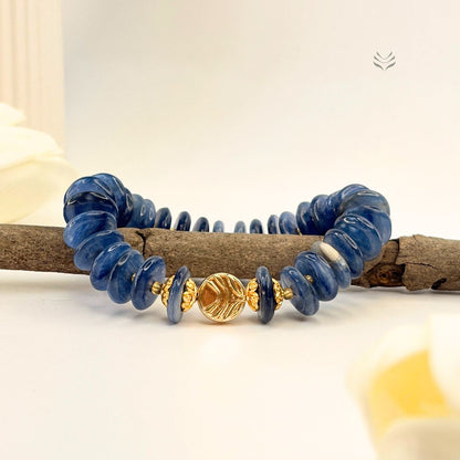 Take The Lead Kyanite Disc Bracelet 14mm