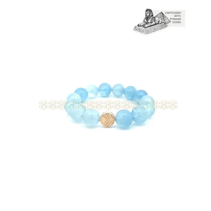 Talisman Of Good Fortune Aquamarine Bracelet 14mm 