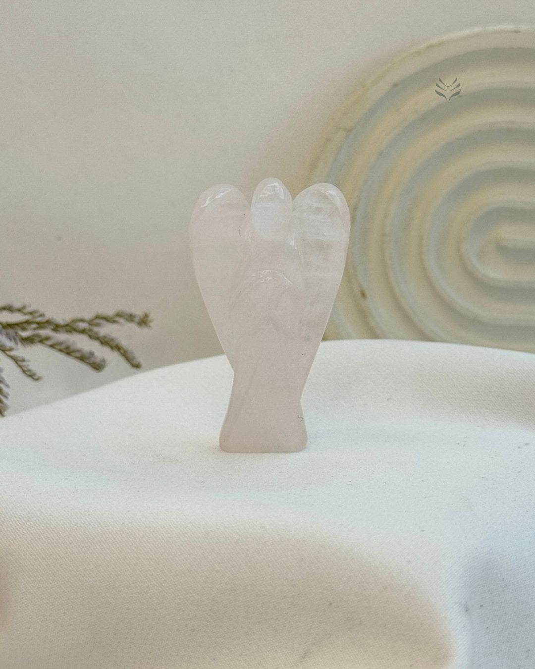 Rose Quartz Bedside Angel 
