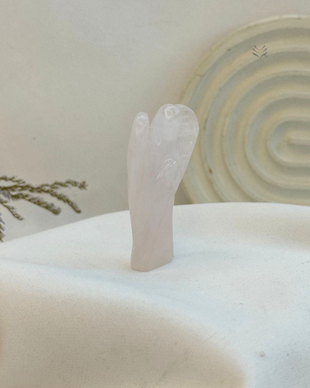 Rose Quartz Bedside Angel 