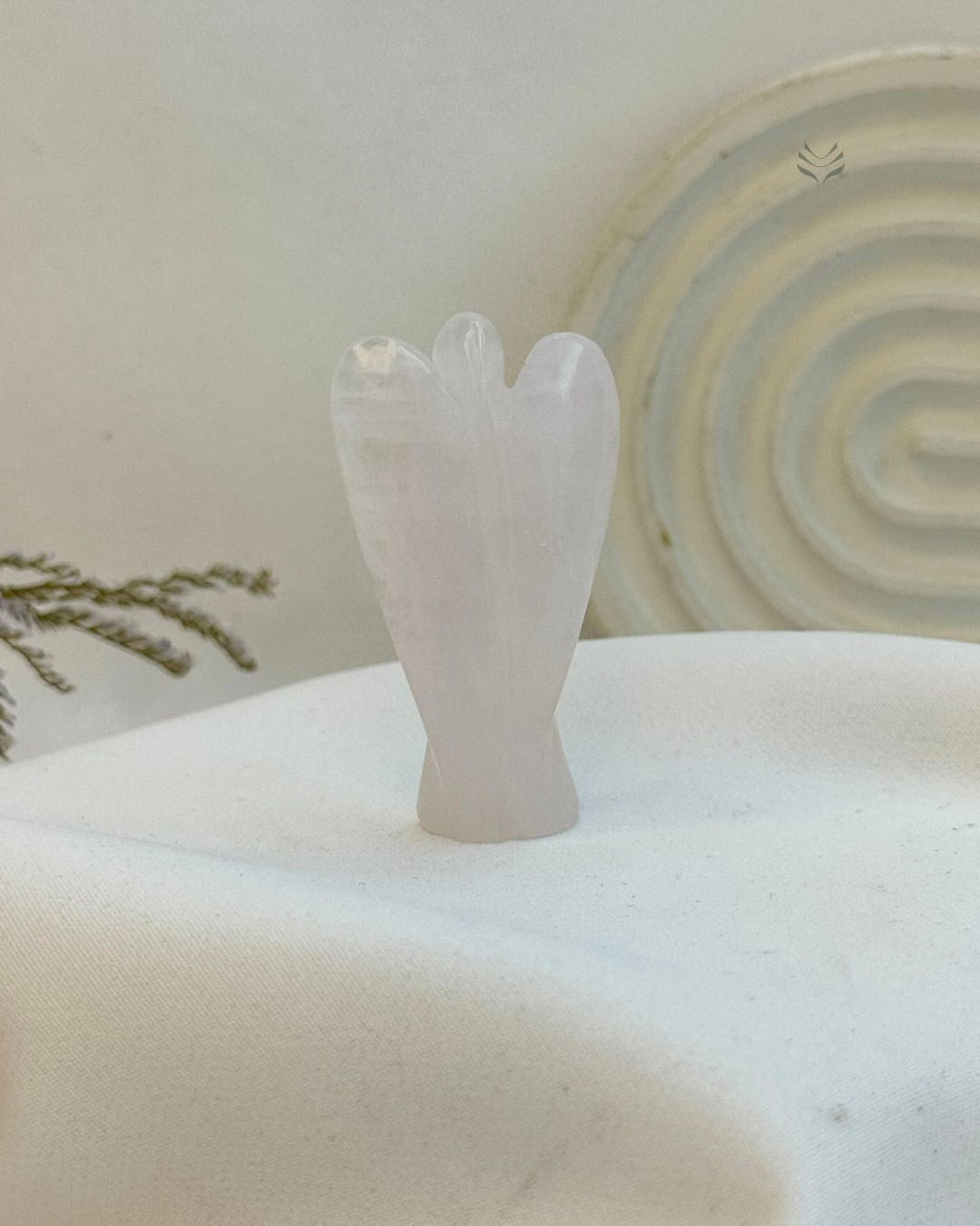 Rose Quartz Bedside Angel 