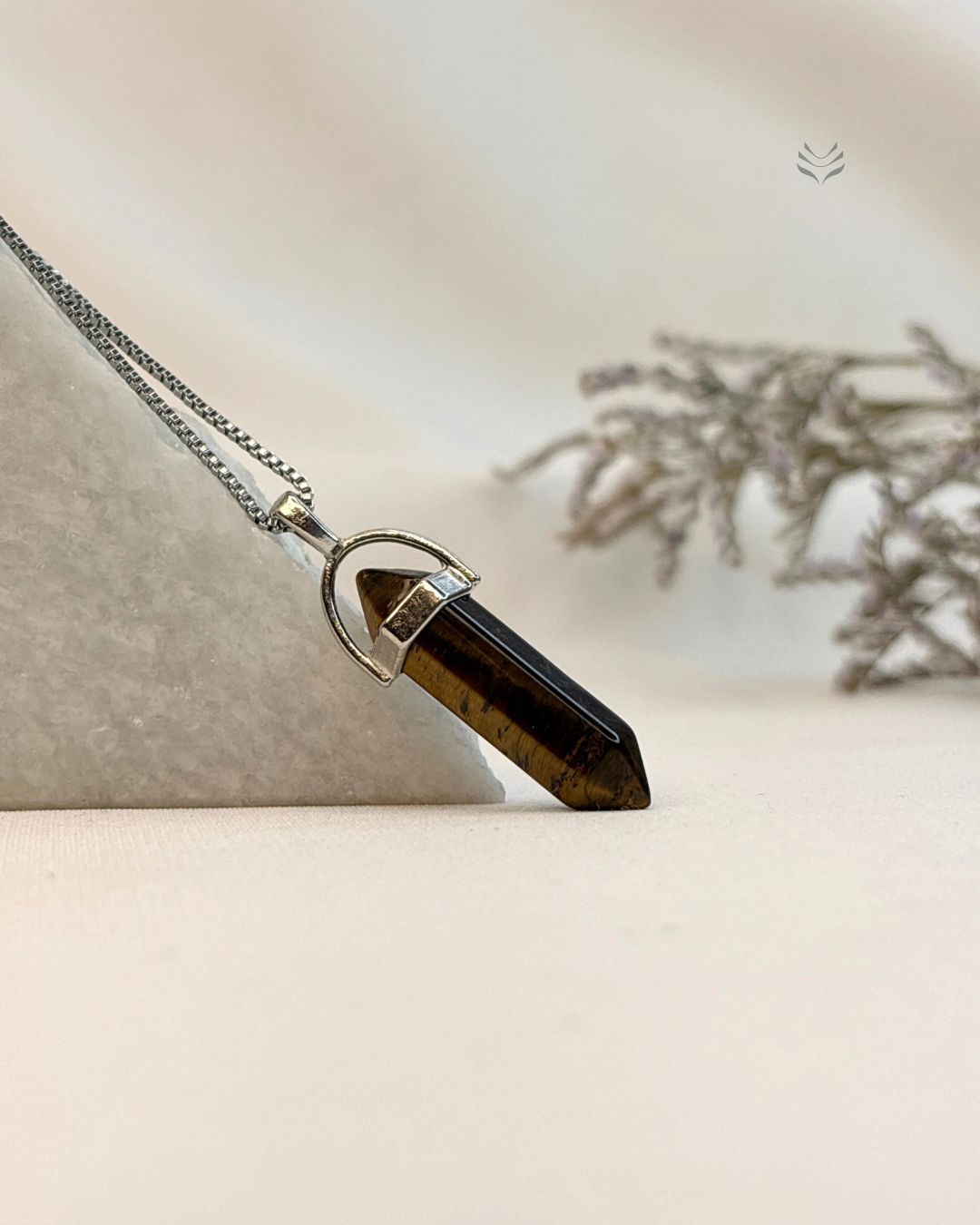Tiger's Eye - Double Terminated Pendant For Success 