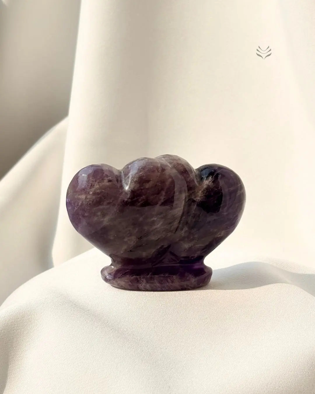 Twin Amethyst Hearts 