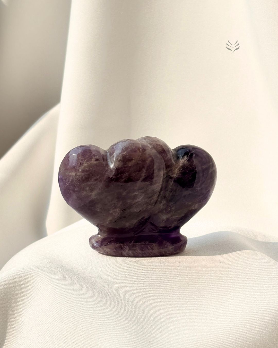 Twin Amethyst Hearts 