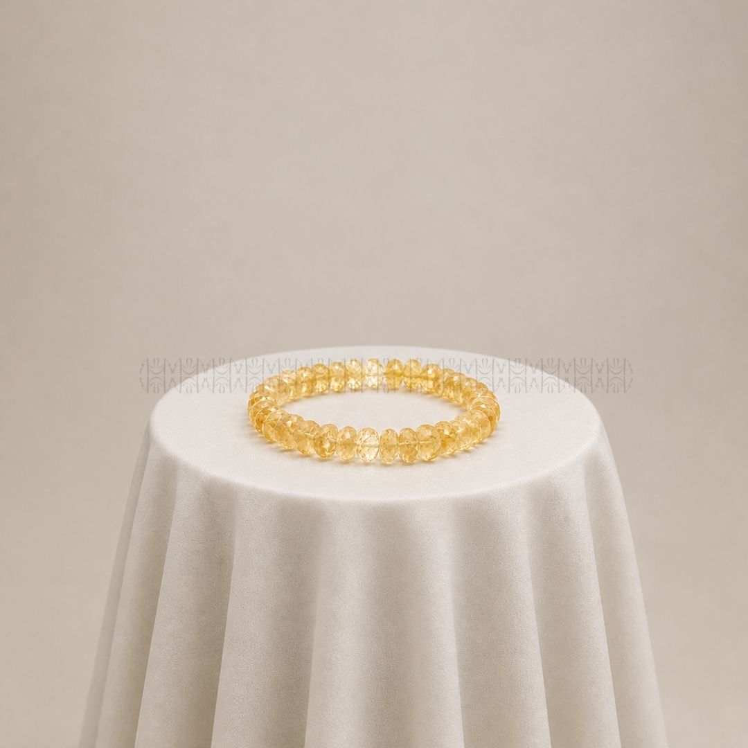 Ultra Premium Citrine Tumble Cut Bracelet  Crystal Bracelet Mixel