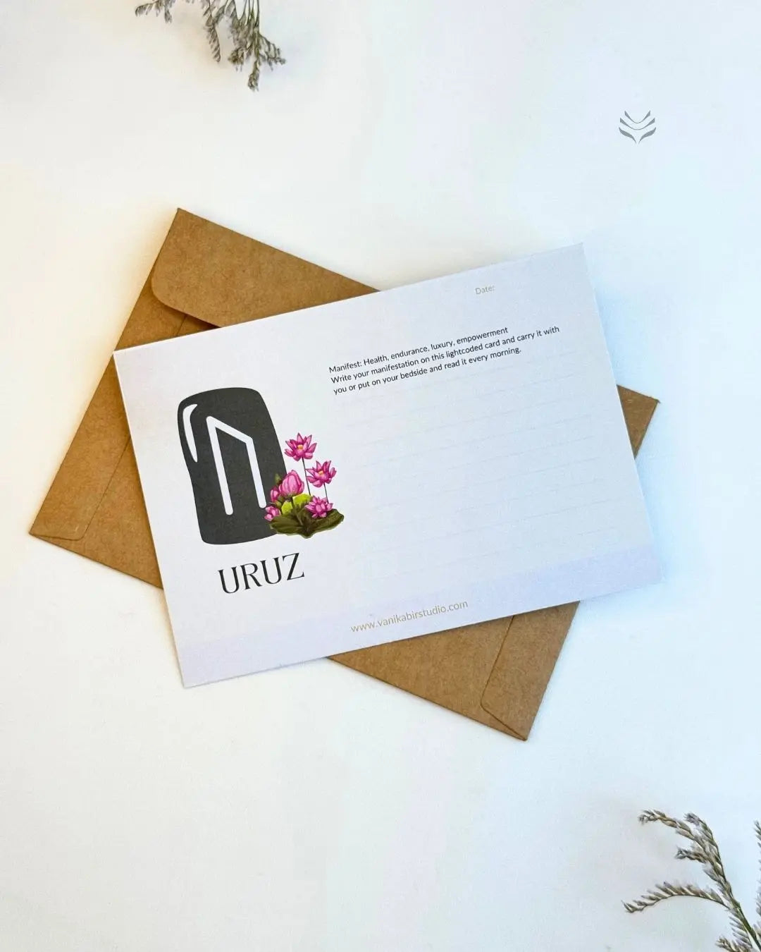 Uruz- For Material Manifestation (Rune Manifestation Card) 