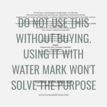 Portable vision board 2026 - Digital Copy 