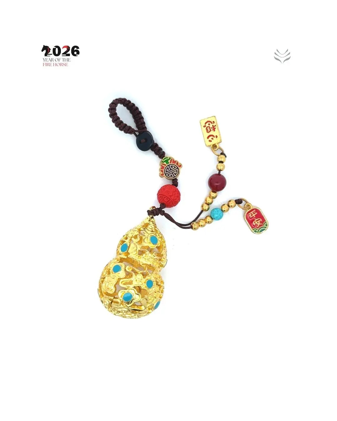 WULOU KEYCHAIN GOLD  feng shui
