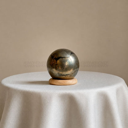 Wealth Attractor - Iron Pyrite Sphere  Crystal Sphere