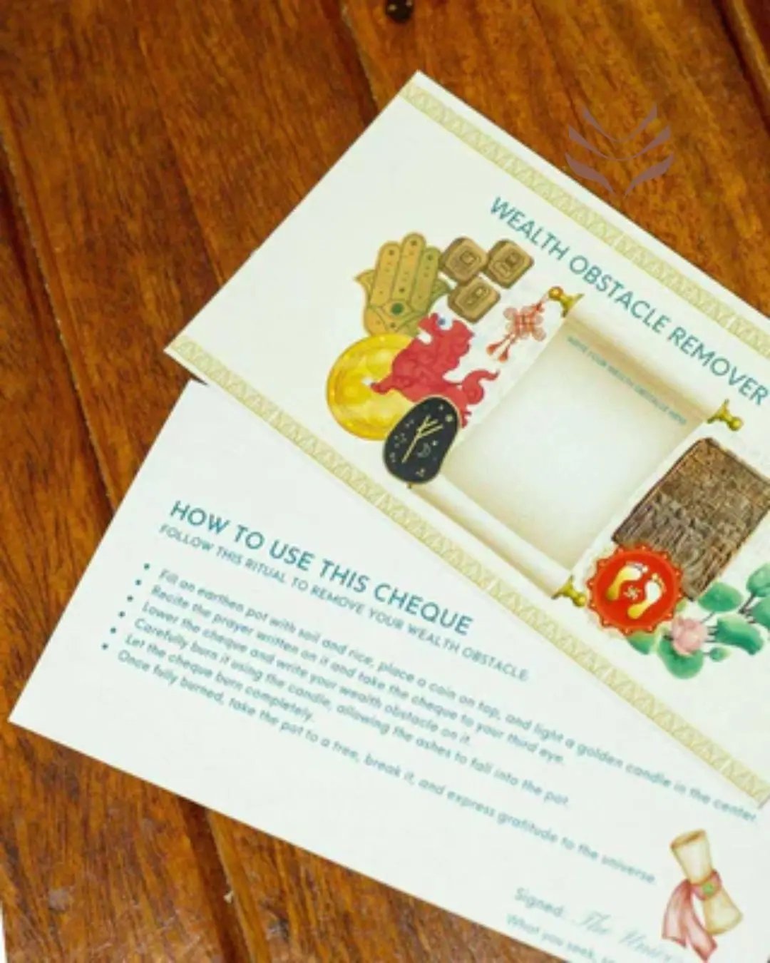 Cheque to Clear Wealth Obstacles and Manifest Abundance