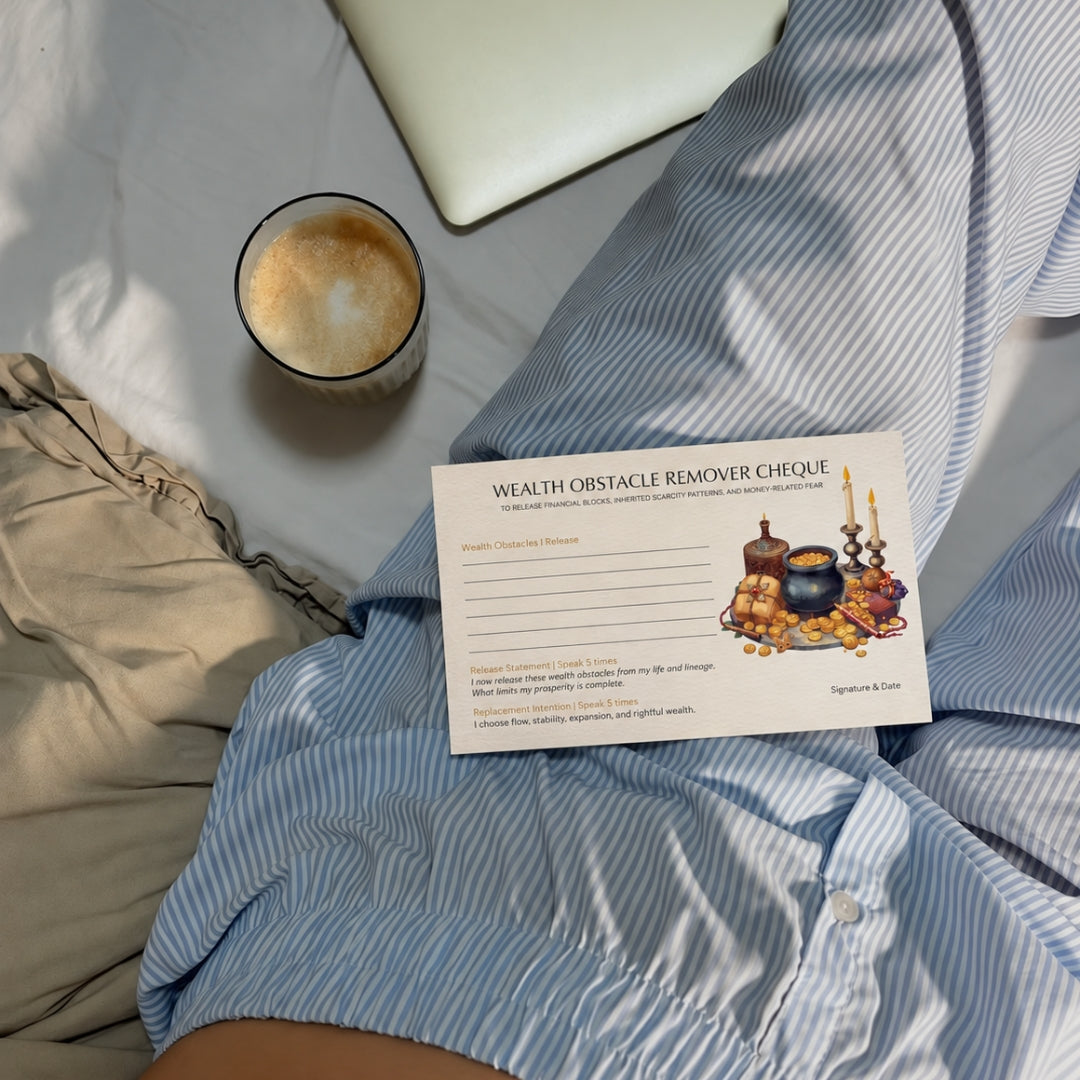 Wealth Obstacle Remover Cheque  cards