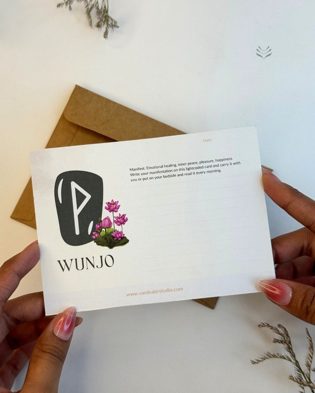 Wunjo- For Relationship Harmony (Rune Manifestation Card) 