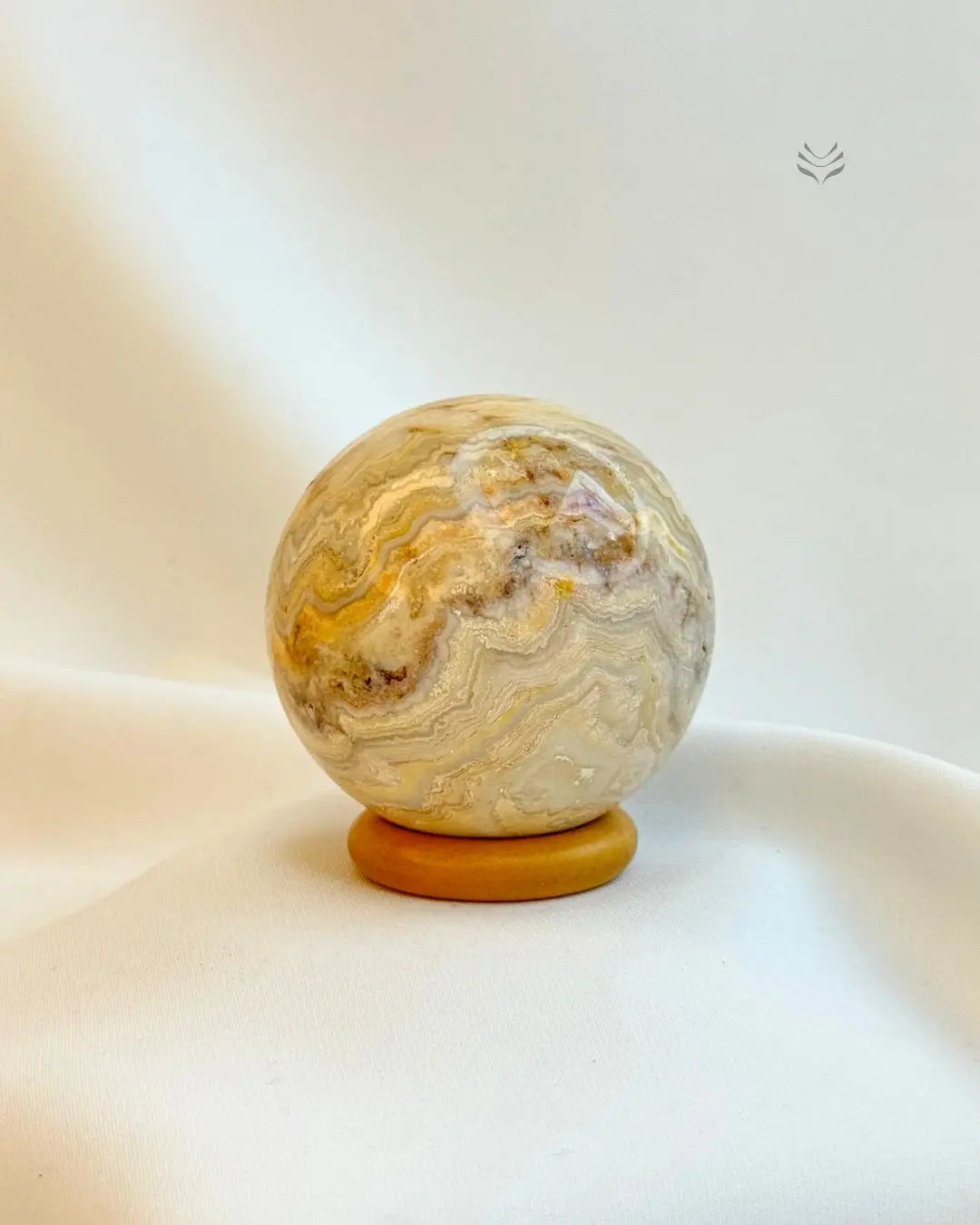 Yellow Lace Agate Sphere 