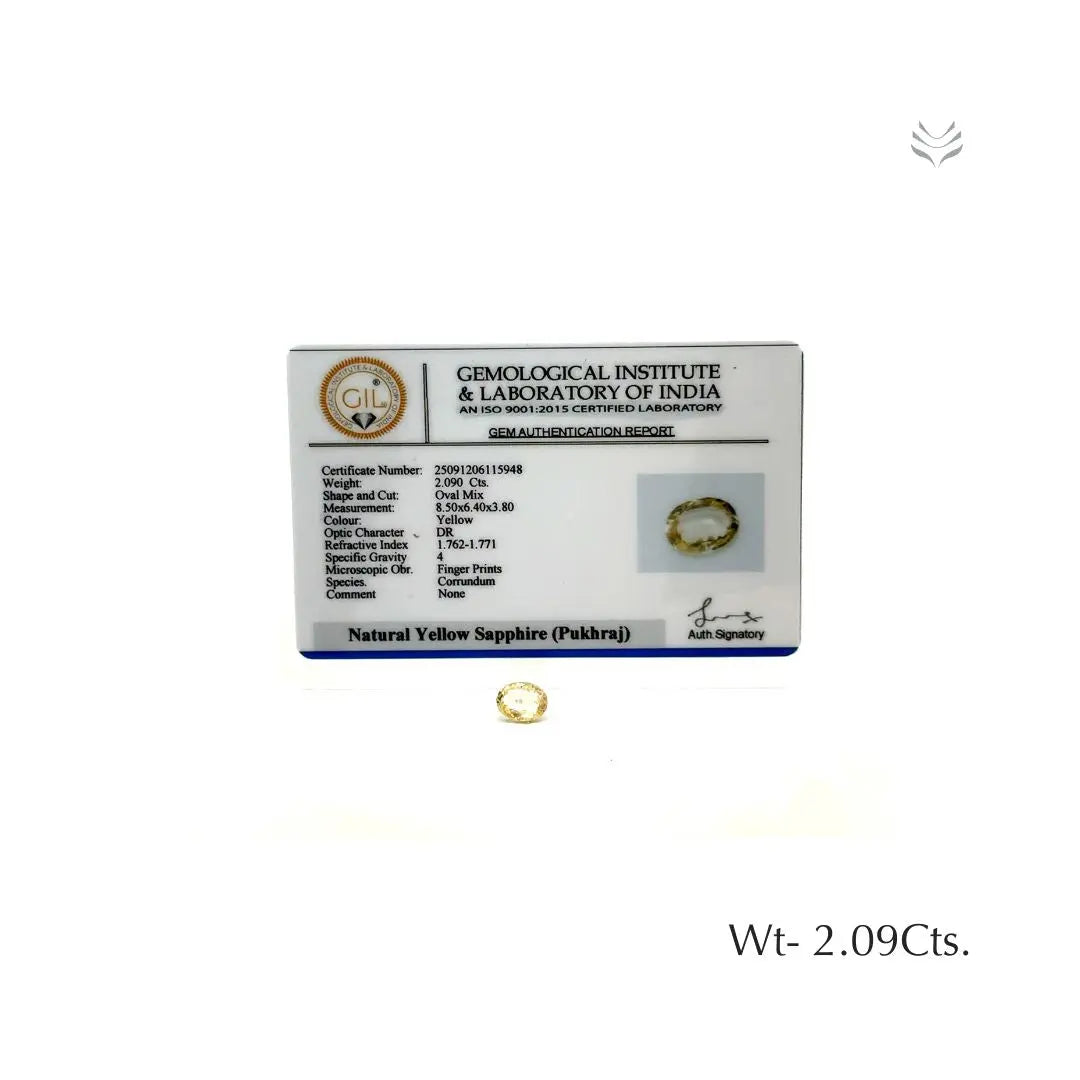 Yellow Sapphire - 2.09 Ct  Gemstones