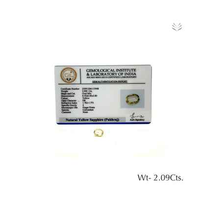Yellow Sapphire - 2.09 Ct  Gemstones