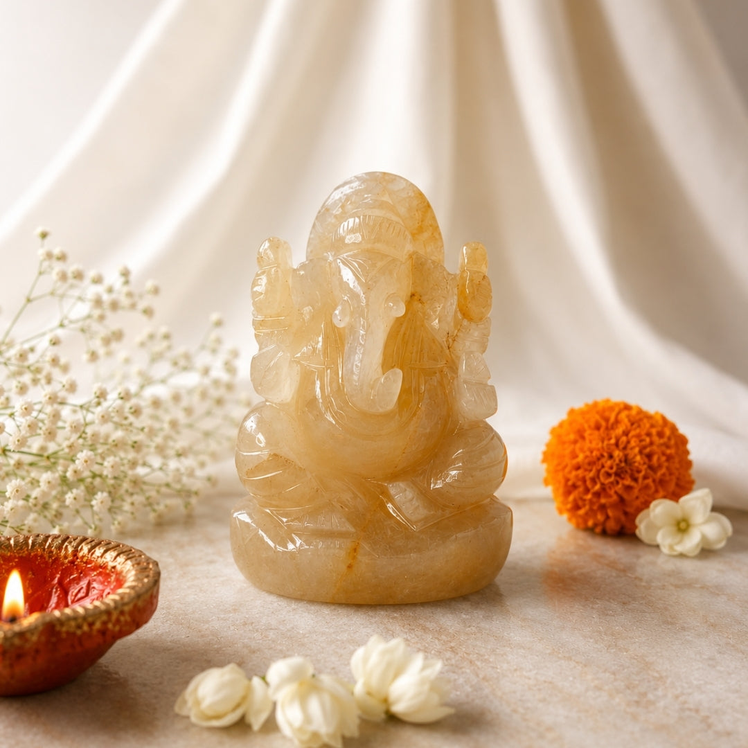 Yellow Aventurine Ganesha