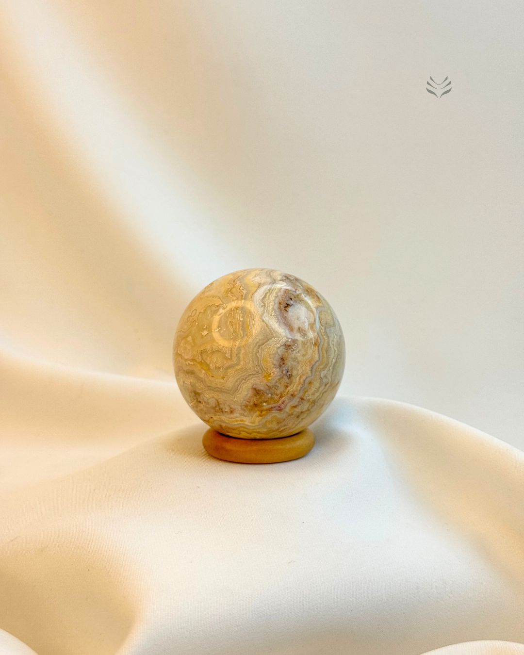 Yellow Lace Agate Sphere 