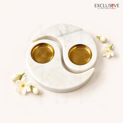 Yin Yang Tea Light Holder 