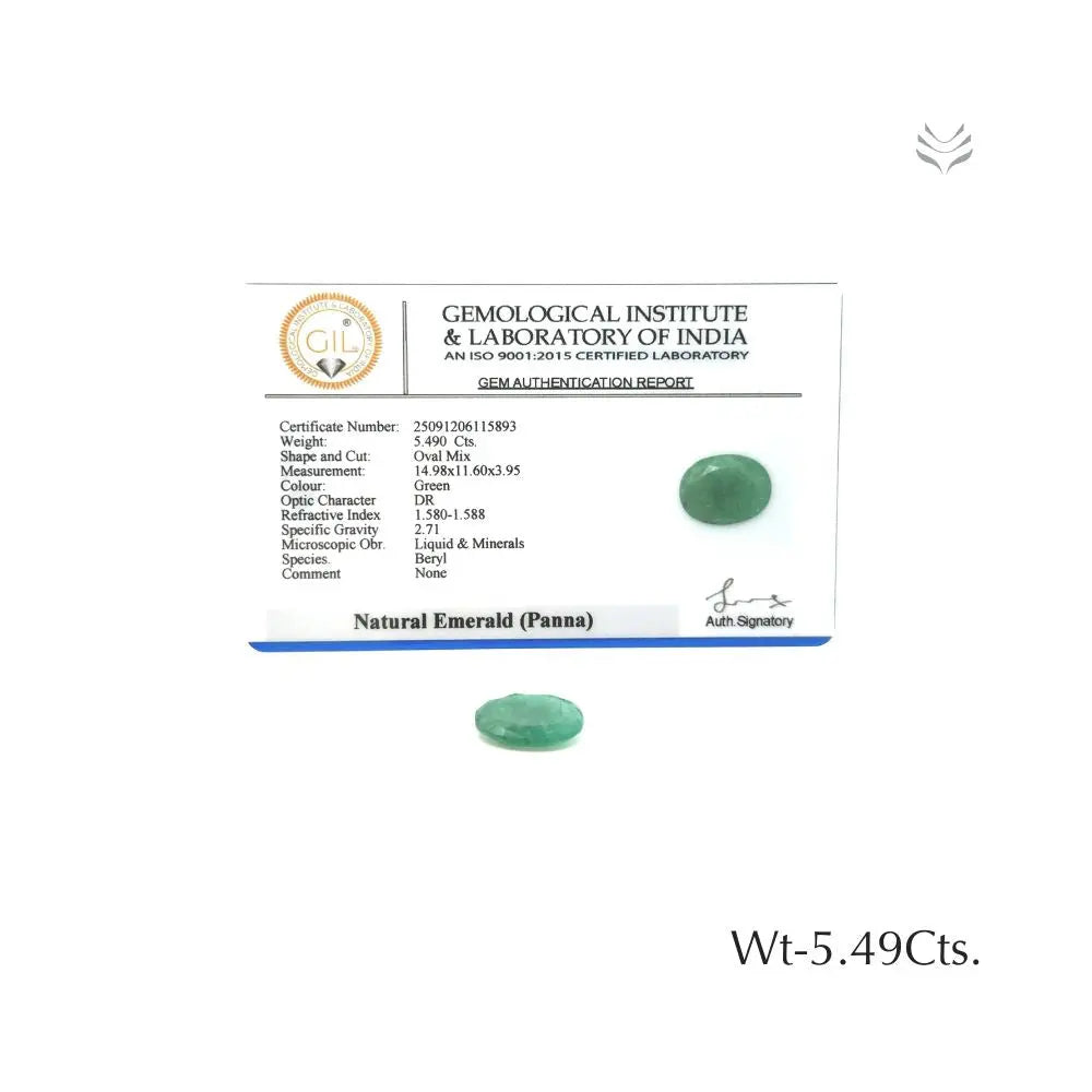 Zambian Emerald - 5.49 Ct  Gemstones