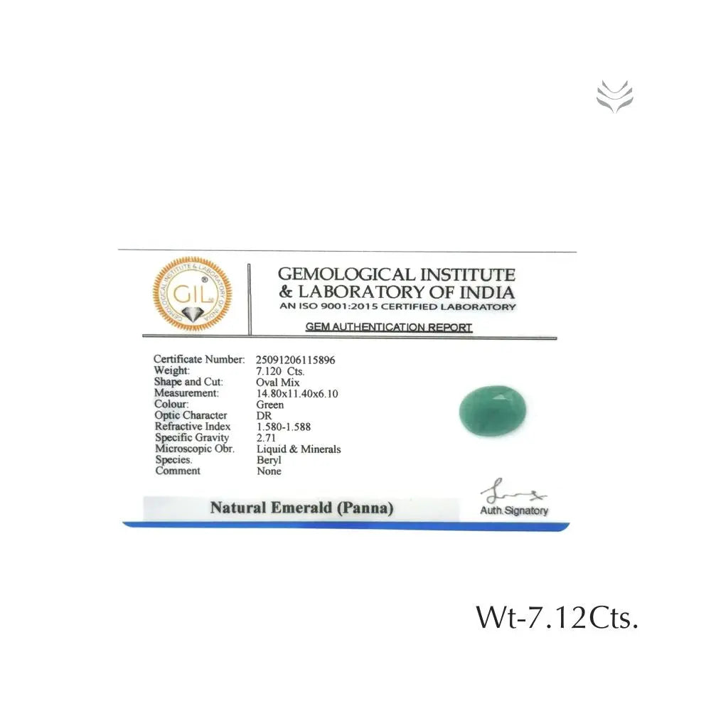 Zambian Emerald - 7.12 Ct  Gemstones
