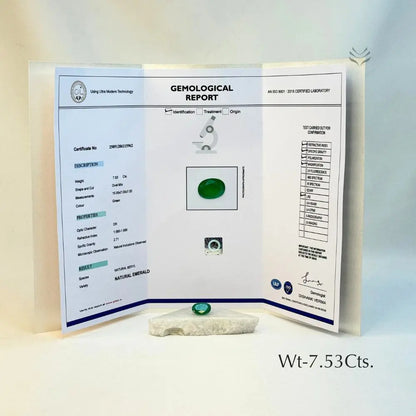 Zambian Emerald - 7.53 Ct  Gemstones
