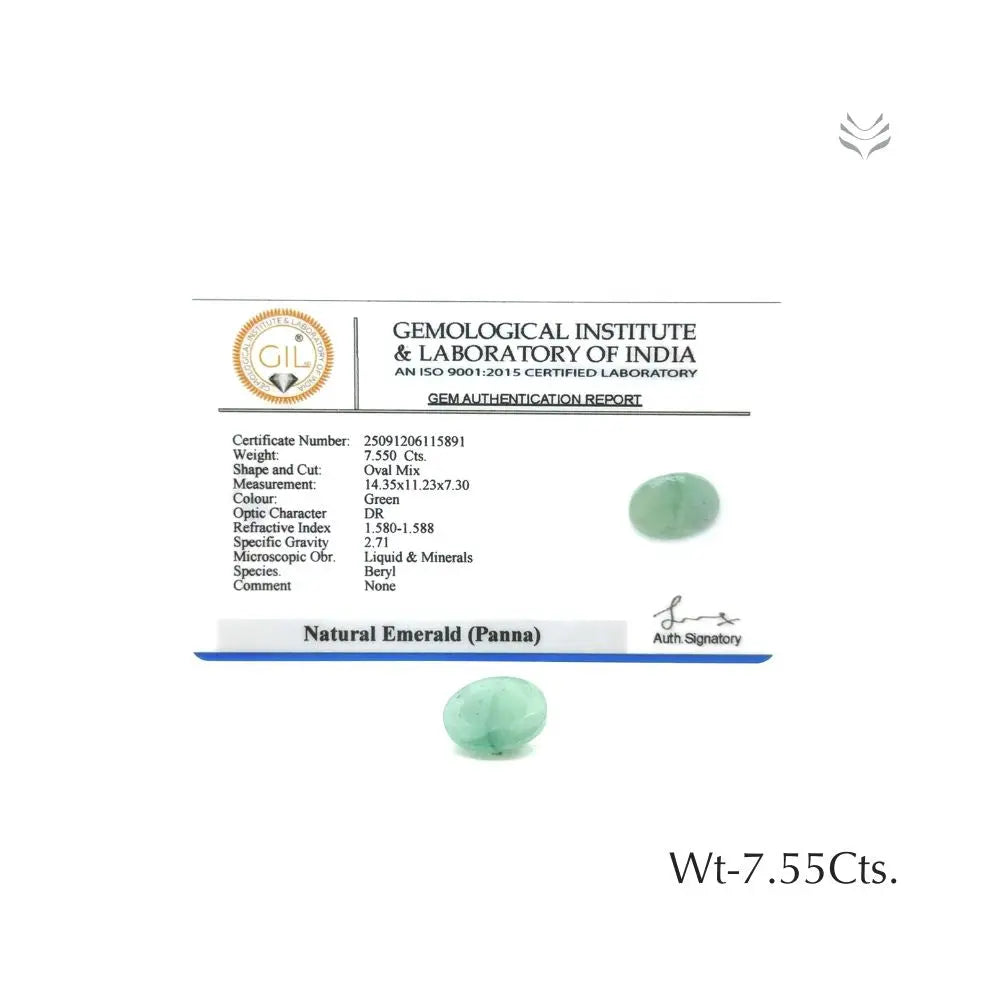 Zambian Emerald - 7.55 Ct  Gemstones