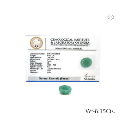 Zambian Emerald - 8.15 Ct  Gemstones