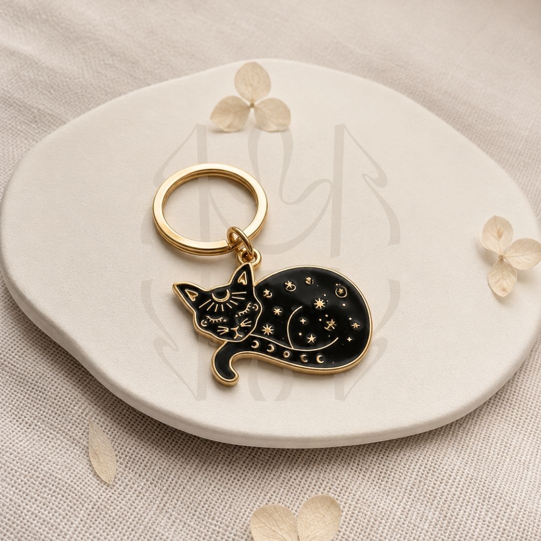 Anti Burnout Bastet Keychain 