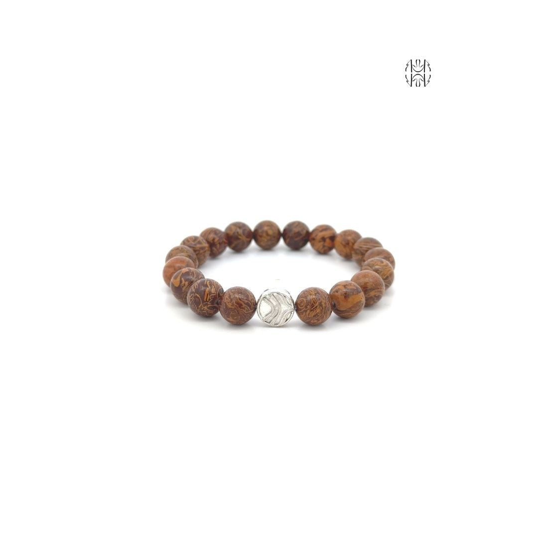 Anti-Acidity Elephant Jasper Bracelet 