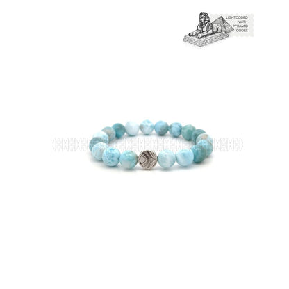 Clear Ancestral Trauma Larimar Bracelet 