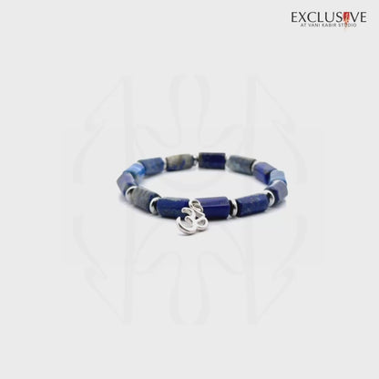 Lapis Lazuli Om Bracelet