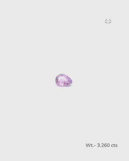 Natural Kunzite- 3.260 Ct