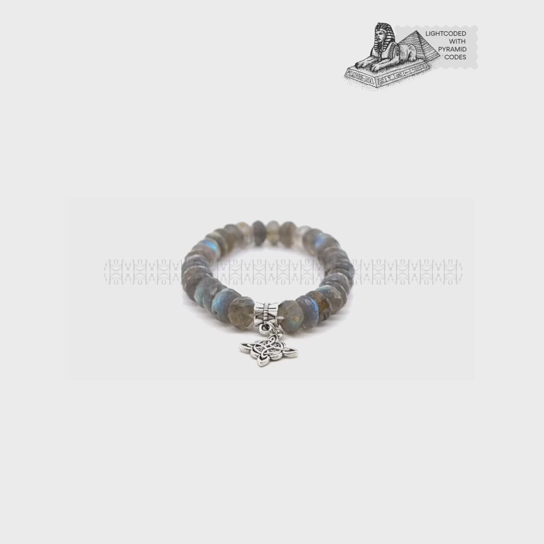 Self-Belief Diamond Cut Labradorite Bracelet