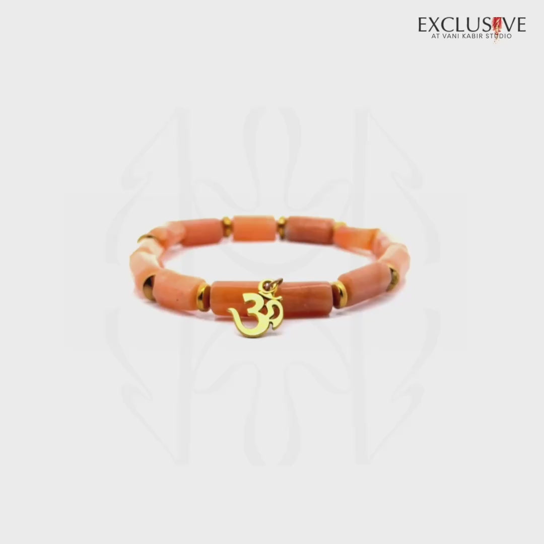 Yellow Aventurine Om Bracelet