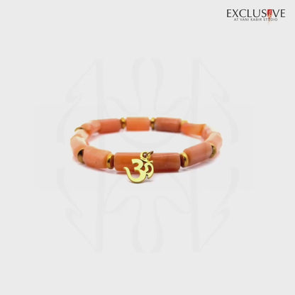 Yellow Aventurine Om Bracelet